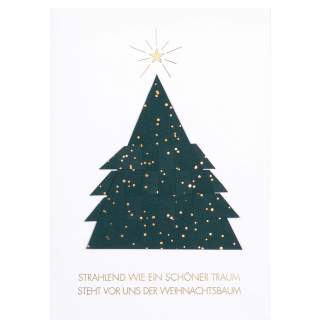 Papierkunstkarte "Weihnachtsbaum" 