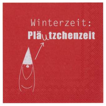 Lunchservietten "Winterzeit: Pläutzchenzeit" 