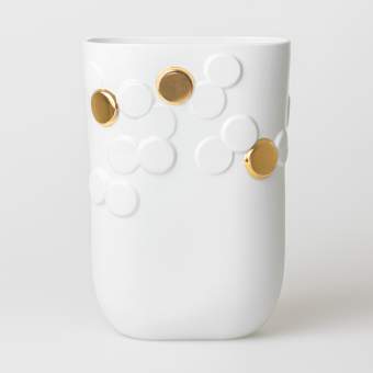 Goldener Punkt. Vase "Punkte" 