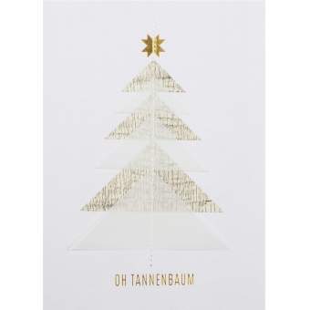 Geometrie Weihnachtskarte "Oh Tannenbaum" 