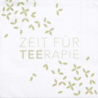 Cocktailservietten "Zeit für Teerapie" 