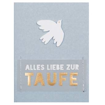 Minikarten "Alles Liebe zur Taufe" 