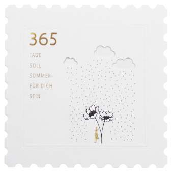 Briefmarkenkarten "365 Tage" 